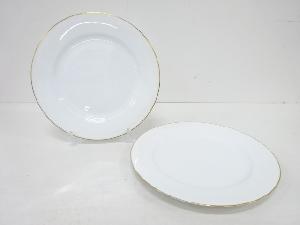 OKURA　オークラ　ホワイトマスターピース　ゴールドライン　プレートペア（30センチ）